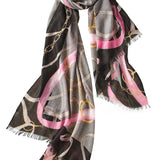 Alpine Cashmere's Featherweight Cavallo Scarf in Fuchsia