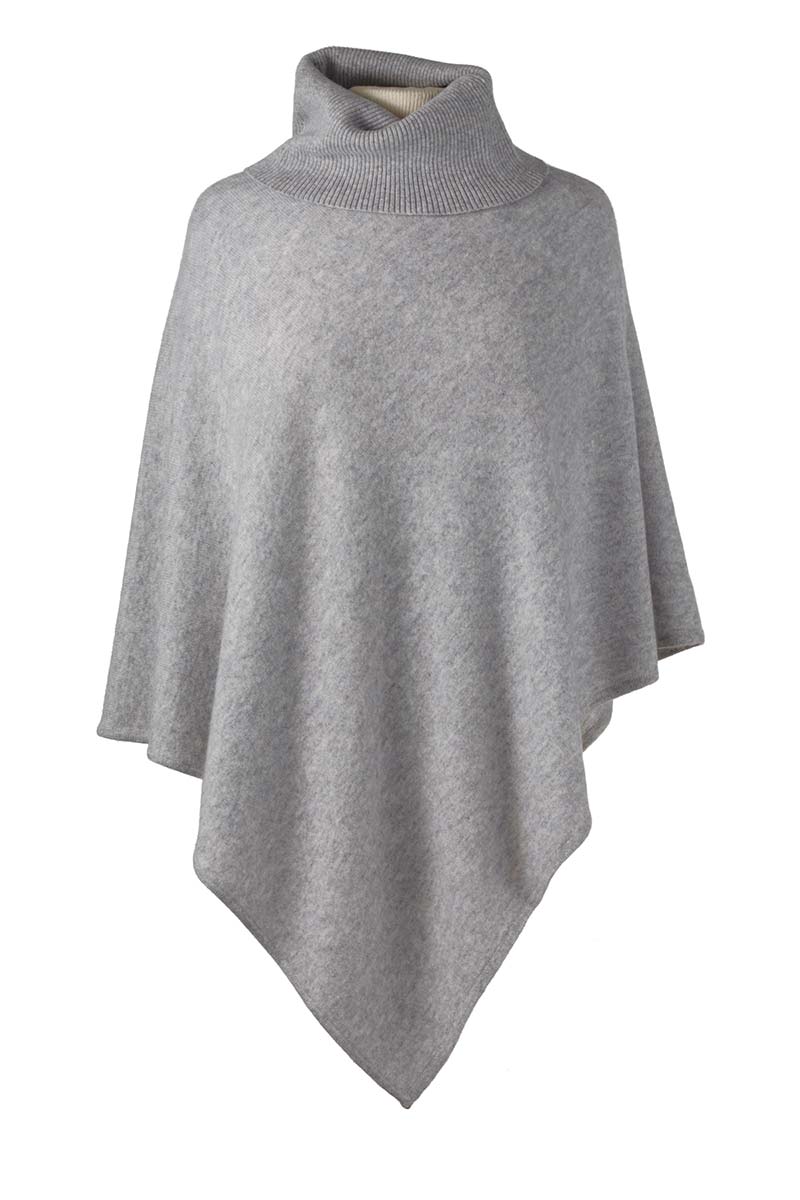 Women's Turtleneck Cashmere Poncho