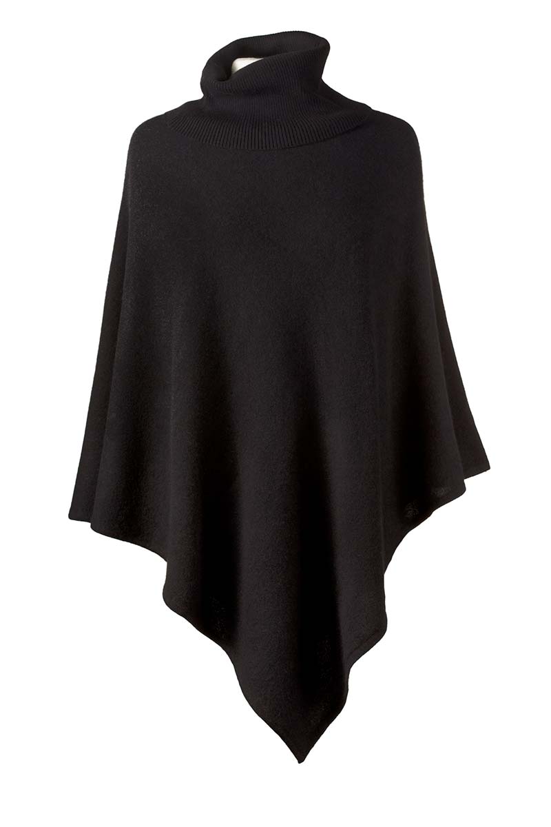 Women's Turtleneck Cashmere Poncho